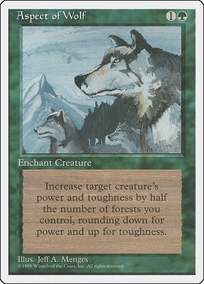 Aspect of Wolf [4ED] - MTG Single