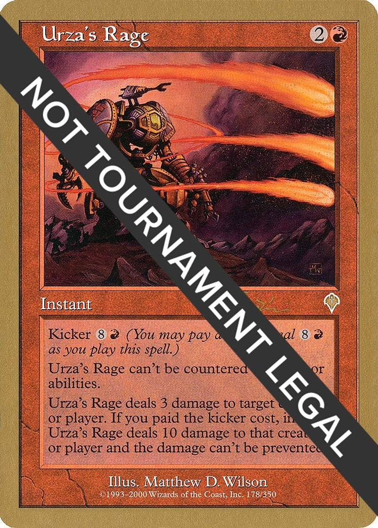Urza’s Rage - 2001 Jan Tomcani (INV) [WCD] - MTG Single