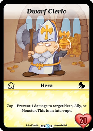 Dwarf Cleric (Alt 1) (129) [MUNS1] - Munchkin CCG Single