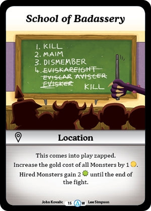 School of Badassery (15) [MUNS1] - Munchkin CCG Single