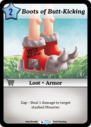 Boots of Butt-Kicking (16) [MUNS1] - Munchkin CCG Single
