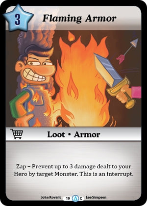 Flaming Armor (19) [MUNS1] - Munchkin CCG Single
