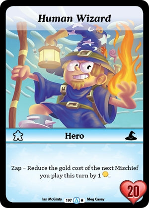 Human Wizard (197) [MUNS1] - Munchkin CCG Single