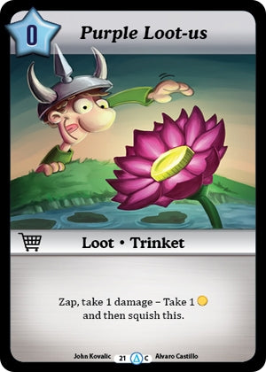 Purple Loot-us (21) [MUNS1] - Munchkin CCG Single