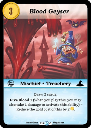 Blood Geyser (218) [MUNS1] - Munchkin CCG Single