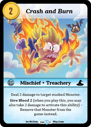 Crash and Burn (219) [MUNS1] - Munchkin CCG Single