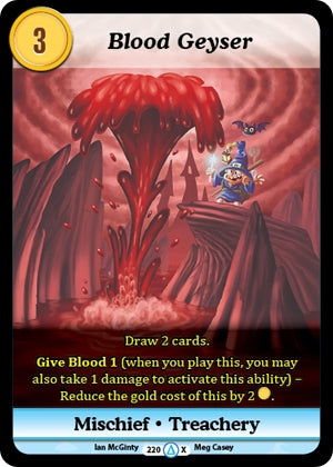 Blood Geyser (Alt 1) (220) [MUNS1] - Munchkin CCG Single