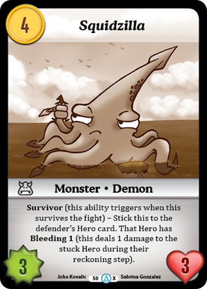 Squidzilla (Alt 1) (50) [MUNS1] - Munchkin CCG Single
