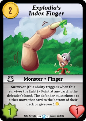Explodia’s Index Finger (56) [MUNS1] - Munchkin CCG Single