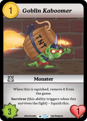 Goblin Kaboomer (68) [MUNS1] - Munchkin CCG Single