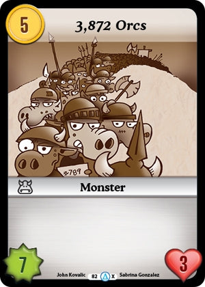 3,872 Orcs (Alt 1) (82) [MUNS1] - Munchkin CCG Single