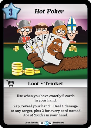 Hot Poker (87) [MUNS1] - Munchkin CCG Single