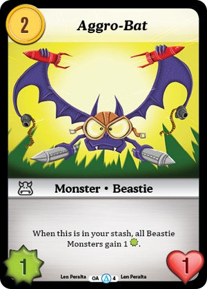 Aggro-Bat (Alt 1) (4) [MUNS1] - Munchkin CCG Single