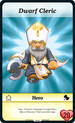 Dwarf Cleric (Oversized) (Promo) [MUNS1] - Munchkin CCG Single