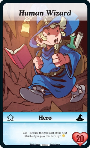 Human Wizard (Oversized) (Promo) [MUNS1] - Munchkin CCG Single