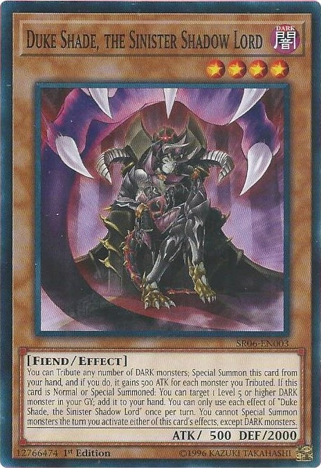Duke Shade the Sinister Shadow Lord (6003) (SR06) - YuGiOh Single