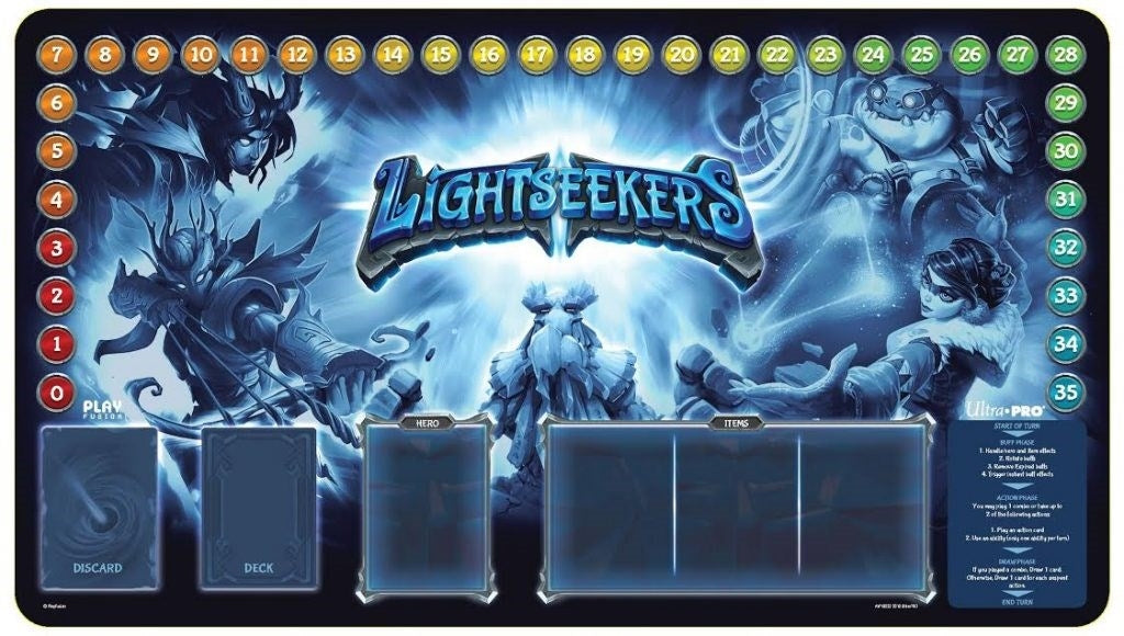 Blue Burst playmat for Lightseekers - Playmats Sealed