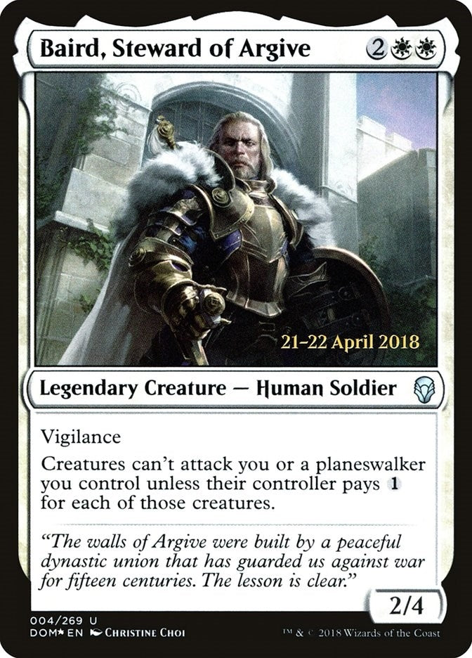Image for Baird, Steward of Argive (4) (Prerelease Cards) - Magic: The Gathering