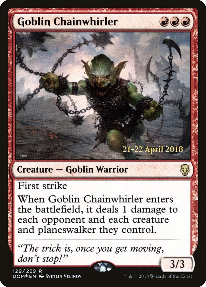 Goblin Chainwhirler (129) [PRE] - MTG Single
