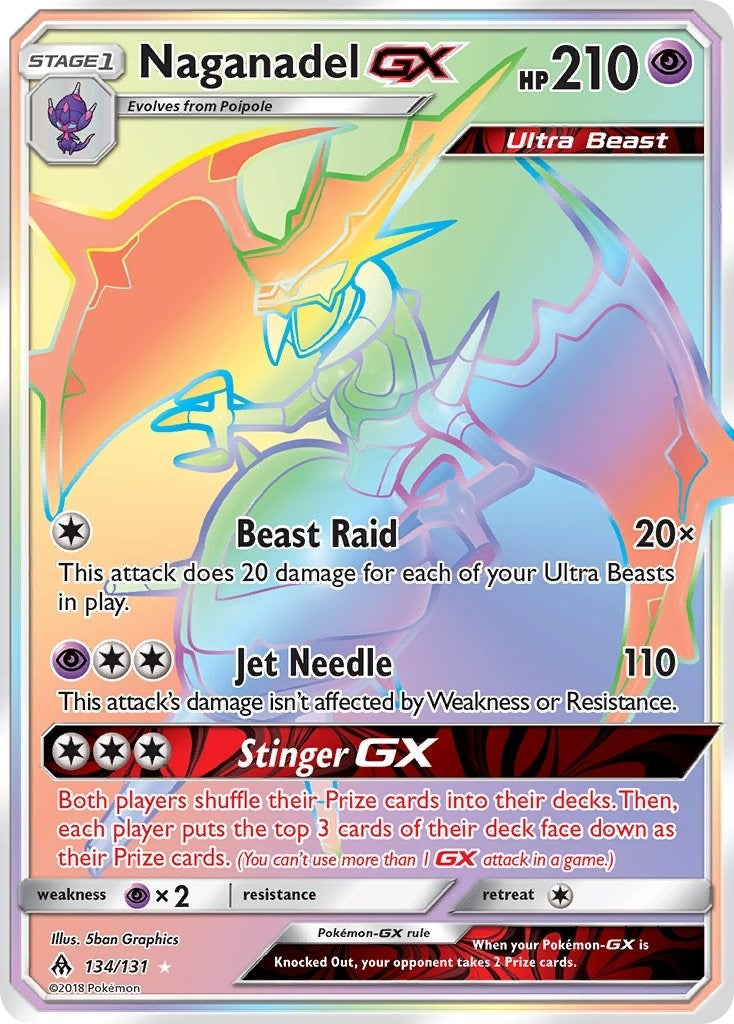 Image for Naganadel GX (Secret) (134/131) (SM - Forbidden Light) - Pokemon