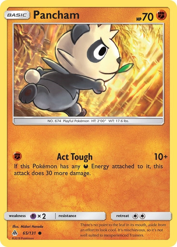 Image for Pancham (65/131) (SM - Forbidden Light) - Pokemon