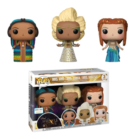 A Wrinkle in Time: Mrs. Who / Mrs. Which / Mrs Whatsit 3-Pack (Barnes & Noble Exclusive) [POP!] - Funko Sealed