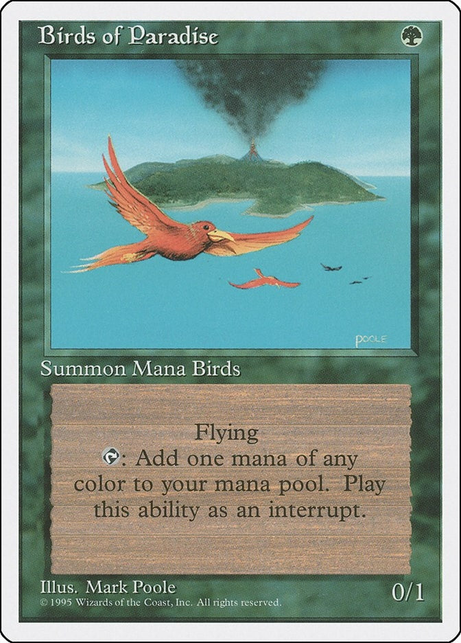 Birds of Paradise (118) [4ED] - MTG Single