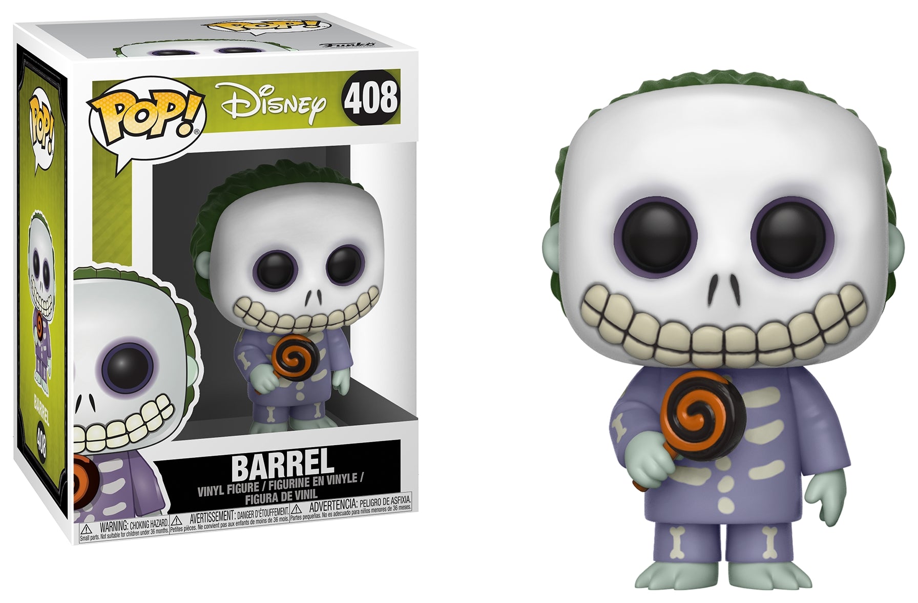 The Nightmare Before Christmas: Barrel (408) [POP!] - Funko Sealed