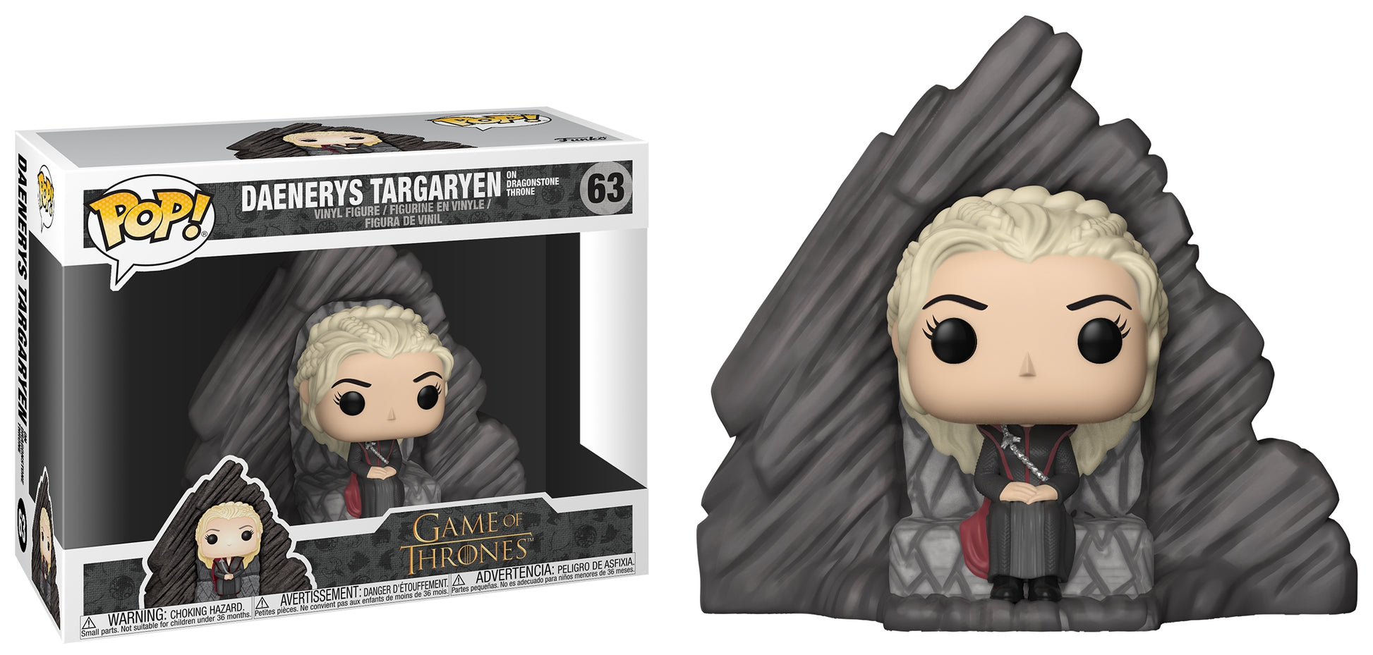 Game of Thrones: Daenerys Targaryen on Dragonstone Throne (63) [POP!] - Funko Sealed
