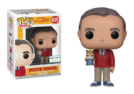 Mister Roger’s Neighborhood: Mister Rogers (with Puppet) (Barnes & Noble Exclusive) (635) [POP!] - Funko Sealed