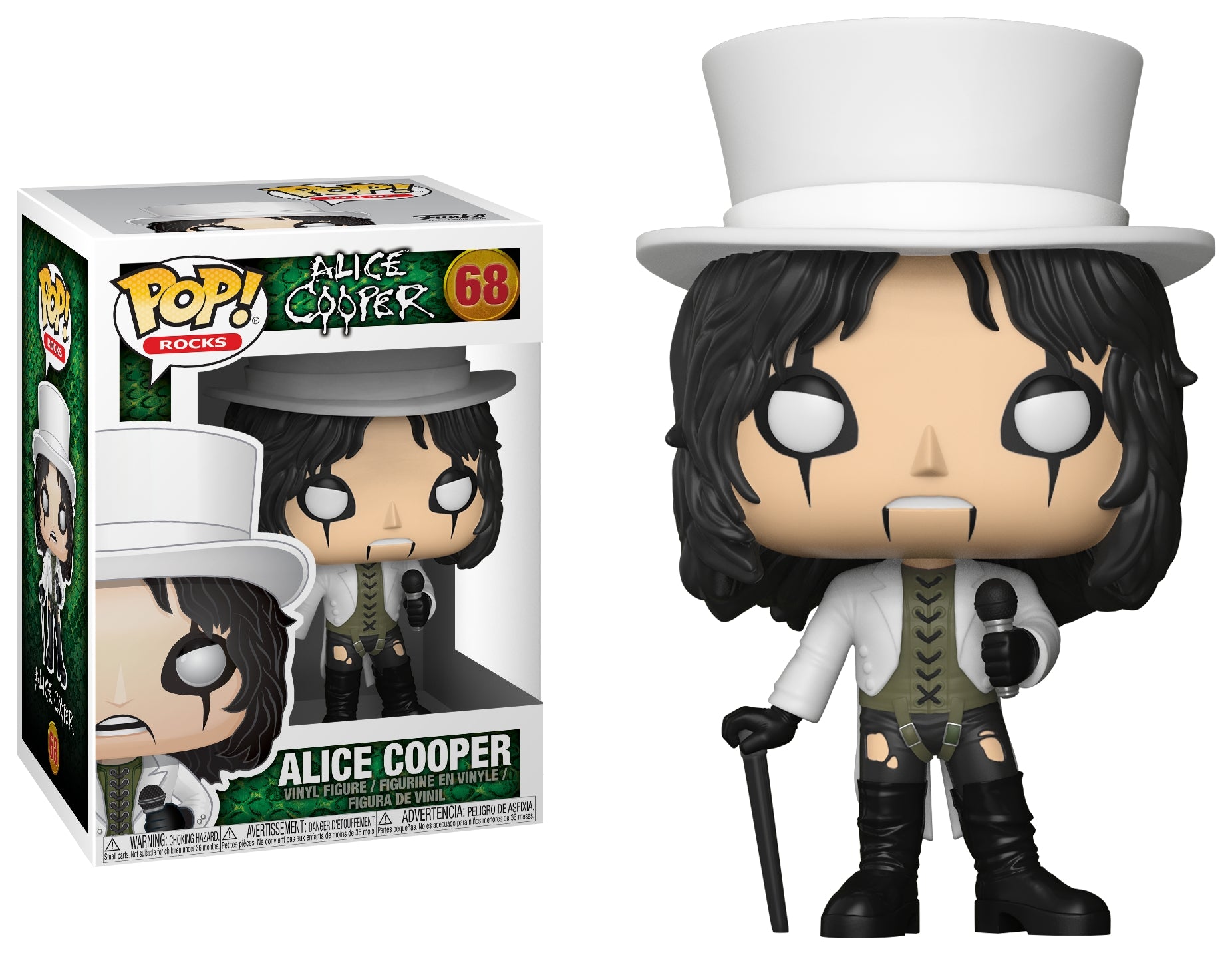 Rocks: Alice Cooper (White Suit) (68) [POP!] - Funko Sealed