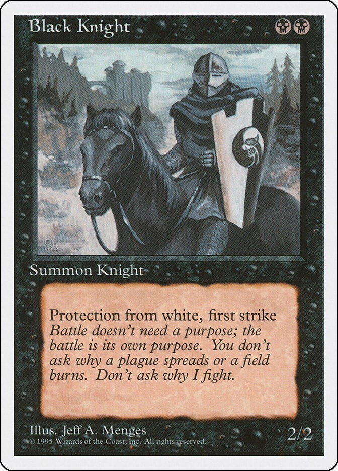 Black Knight [4ED] - MTG Single