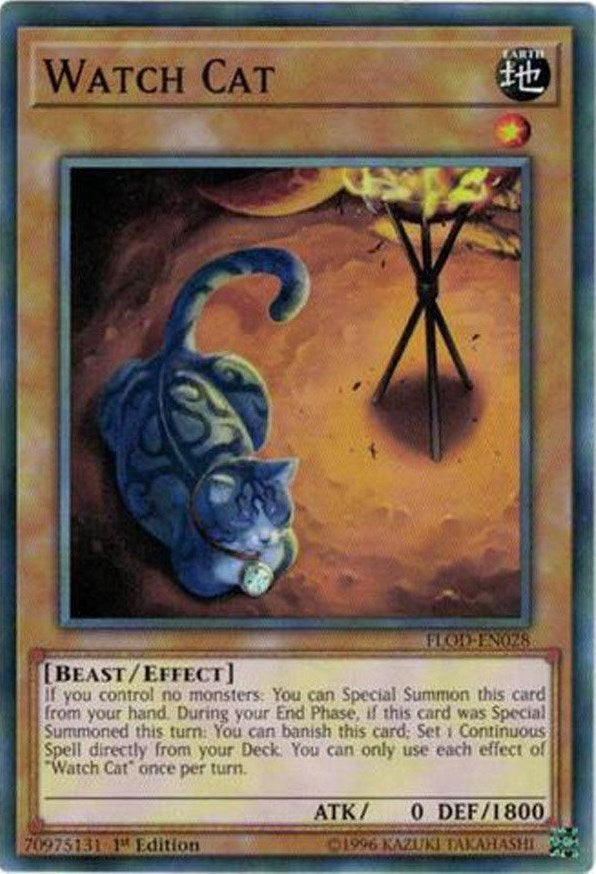 Watch Cat (28) (FLOD) - YuGiOh Single