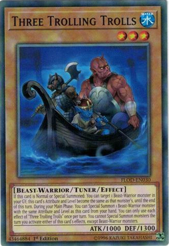 Three Trolling Trolls (30) (FLOD) - YuGiOh Single