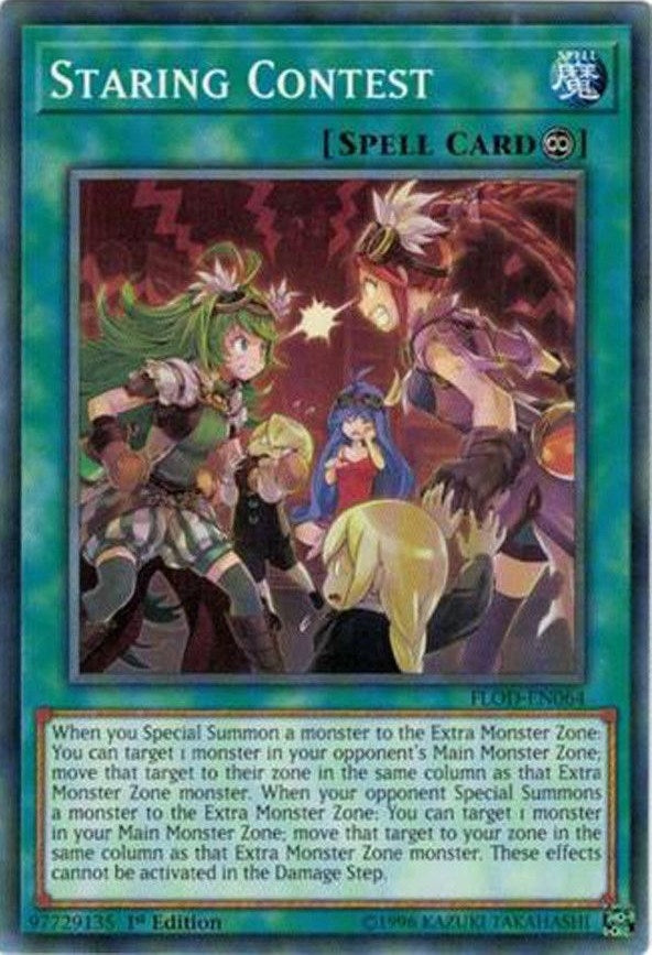Staring Contest (64) (FLOD) - YuGiOh Single