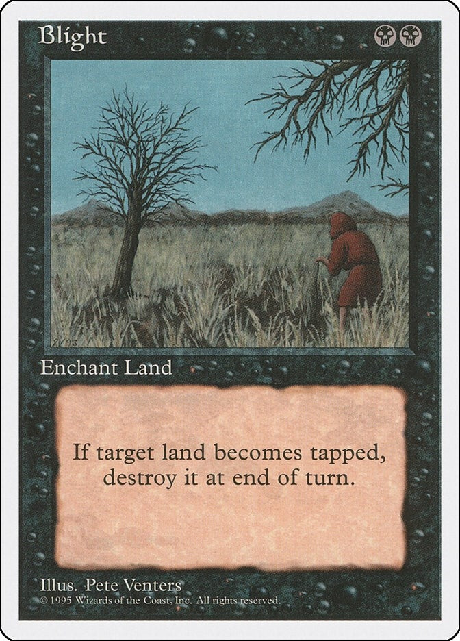 Blight [4ED] - MTG Single