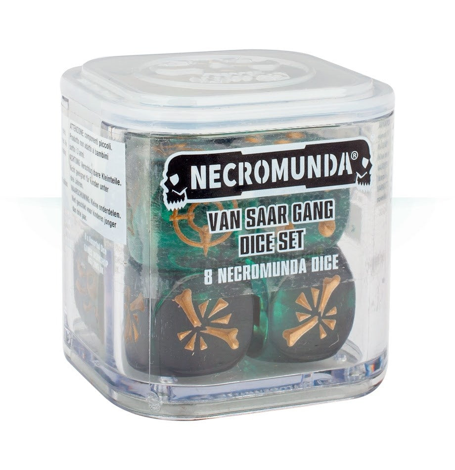 Necromunda: Van Saar Gang Dice Set (8-Pack) [ACCS] - Warhammer Game Accessories Sealed