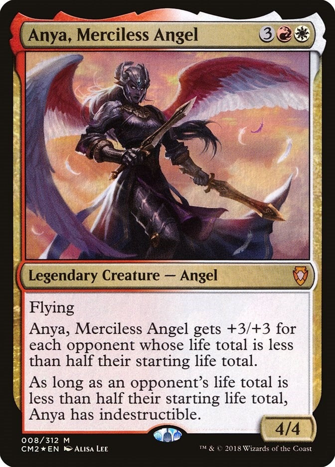 Anya Merciless Angel (8) [CM2] - MTG Single