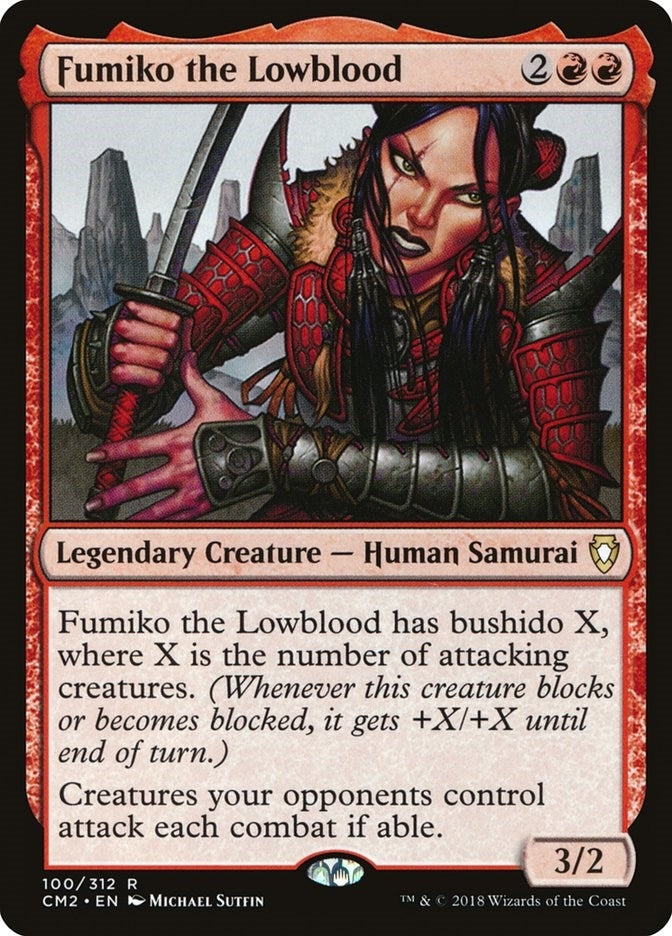 Fumiko the Lowblood (100) [CM2] - MTG Single