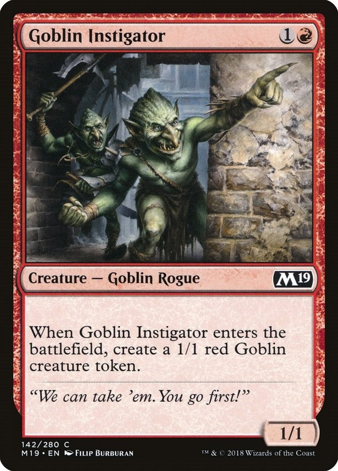 Goblin Instigator (142) [M19] - MTG Single