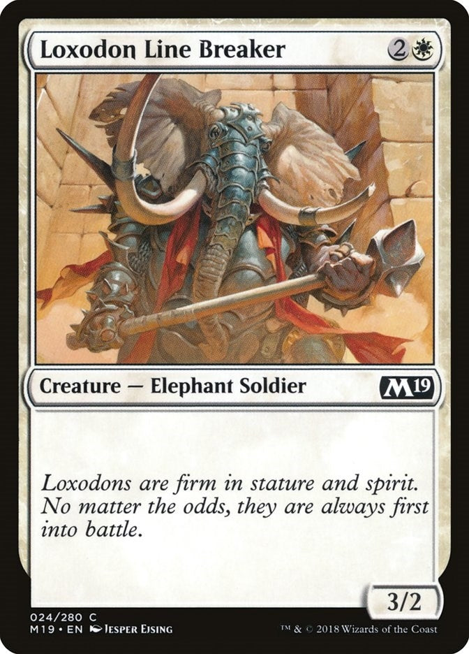 Loxodon Line Breaker (24) [M19] - MTG Single