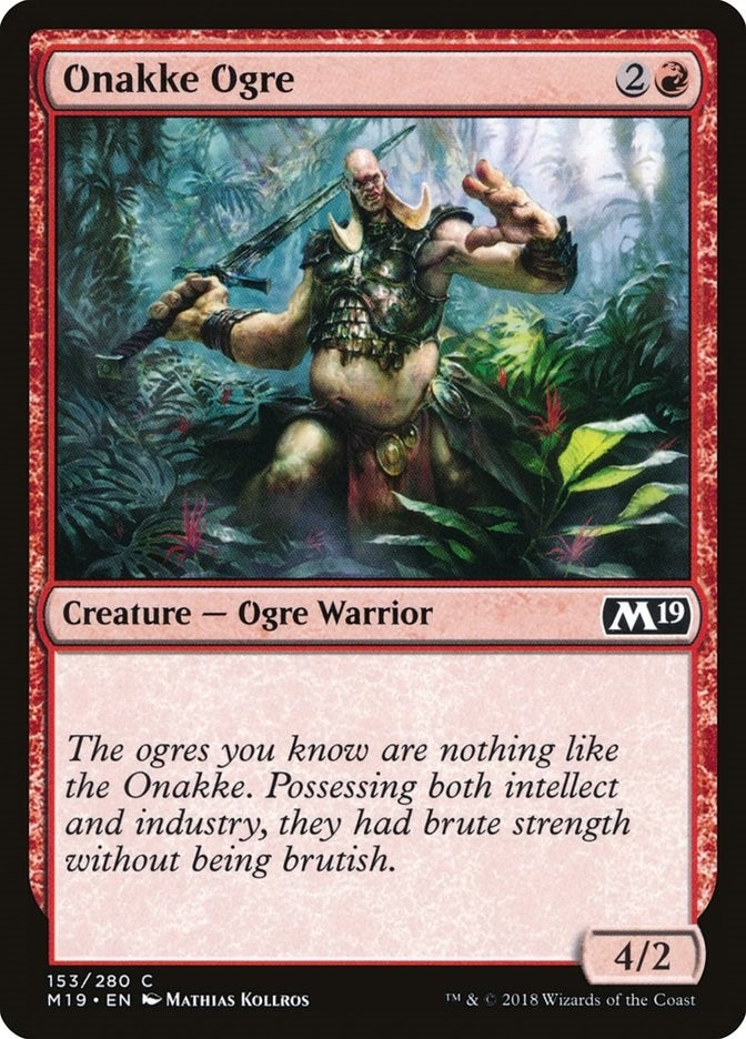 Onakke Ogre (153) [M19] - MTG Single