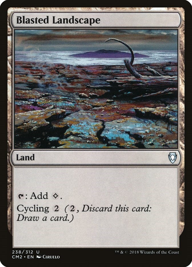 Blasted Landscape (238) [CM2] - MTG Single