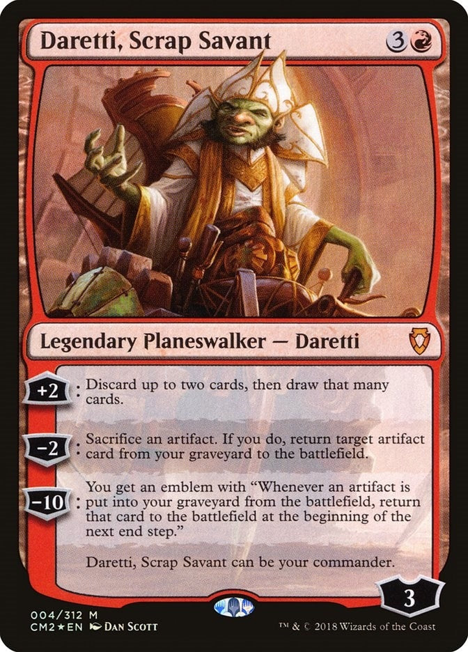 Daretti Scrap Savant (4) [CM2] - MTG Single