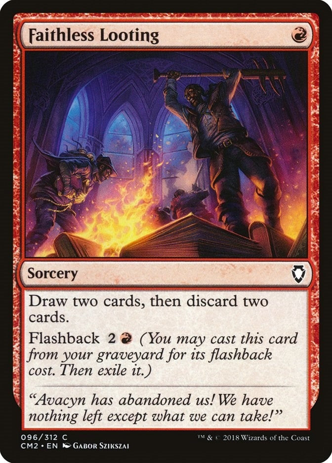 Faithless Looting (96) [CM2] - MTG Single