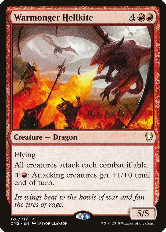 Warmonger Hellkite (128) [CM2] - MTG Single