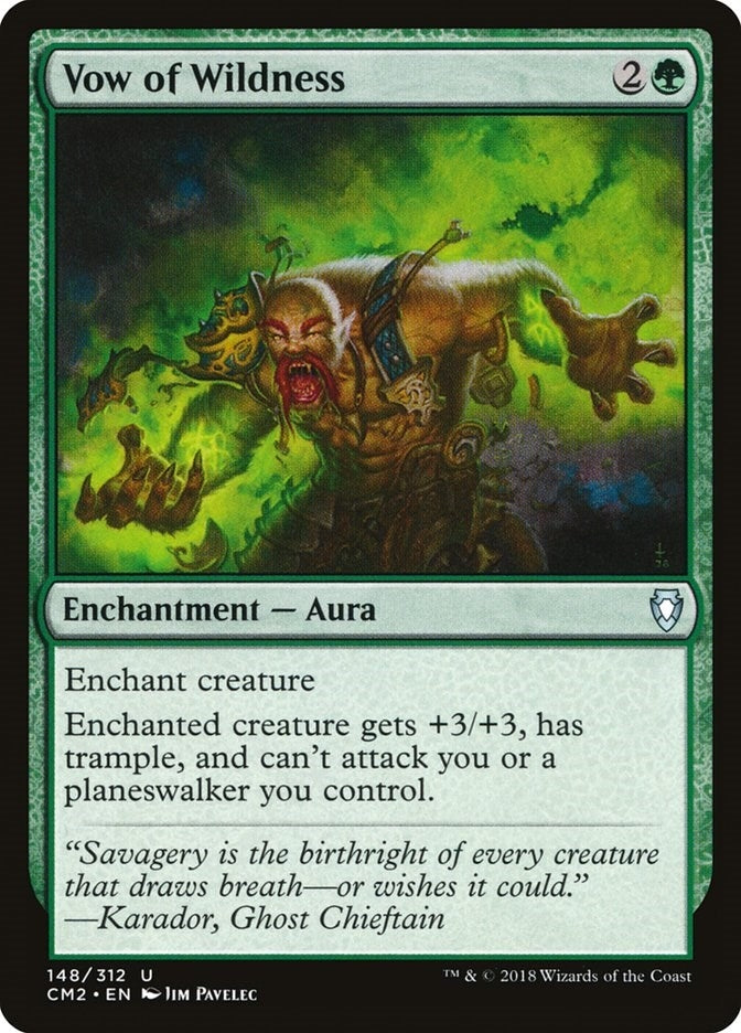 Vow of Wildness (148) [CM2] - MTG Single