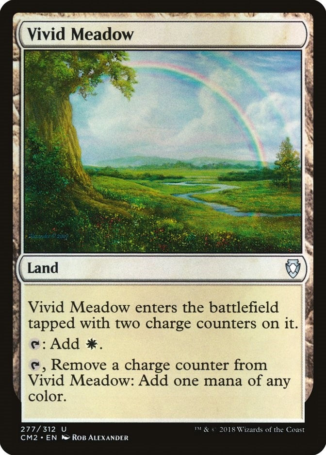 Vivid Meadow (277) [CM2] - MTG Single