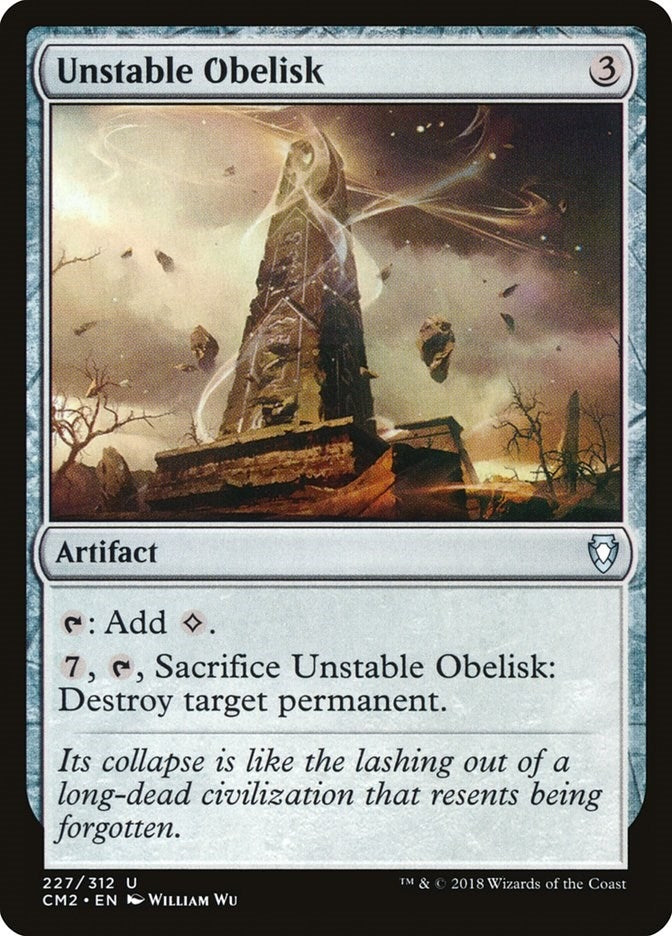 Unstable Obelisk (227) [CM2] - MTG Single
