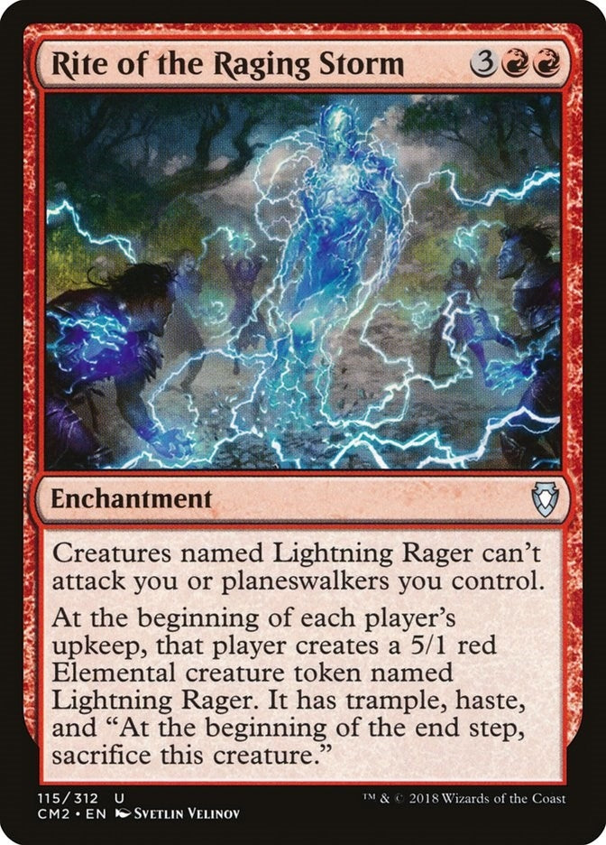 Rite of the Raging Storm (115) [CM2] - MTG Single